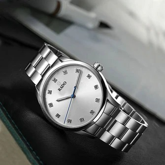 RADO Men’s Formal Wrist Watch With Stainless Steel Chain | Best Quality Rado Watch For Men's - Men's Watches - Wrist Watch For Men - With Random Box