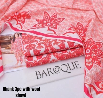 Faded Red – Printed 3 Piece