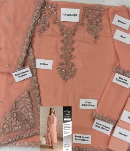 Orange Salmon - Chiffon Iznik