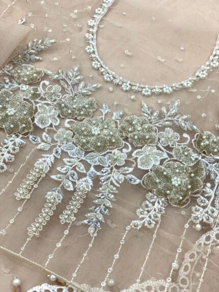 Soft Amber - Saree Net Maria B