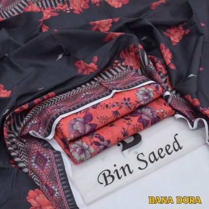 Indian Red - Printed Lawn Banadora