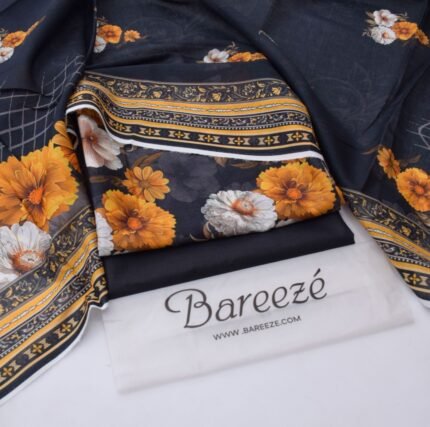 Ebony Clay - Digital Printed Lawn